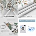 thumbnail image 4 of Green Brown Botanical Blackout Curtains for Bedroom/Living Room, Thermal Insulated Kitchen Curtains, Farmhouse Eucalyptus Leaves Grommet Darkening Window Treatment Drapes 42"x63"x2, 4 of 8