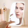 thumbnail image 1 of Miroir de Maquillage Écran Tactile Miroir de Meuble-Lavabo avec Lumières, Miroirs de Maquillage Portables Luminosité LED Miroir Réglable Rechargeable USB, 1 of 7