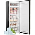 thumbnail image 2 of Upstreman 7.0 Cu.Ft Upright Freezer Convertible Freezer/Refrigerator, Garage Ready Deep Freezer Fridge with Reversible Door, UP70 Stainless Steel, 2 of 8