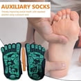 thumbnail image 1 of YAOBAMM Health Care Socks 1 Set Acupoint with Serenity Steps Legible Foot Acupuncture Point Printed Elastic Massage to Promote, 1 of 6