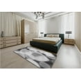 thumbnail image 4 of Ahgly Company Indoor Square Patterned Sonic Silver Gray Area Rugs, 8' Square, 4 of 6