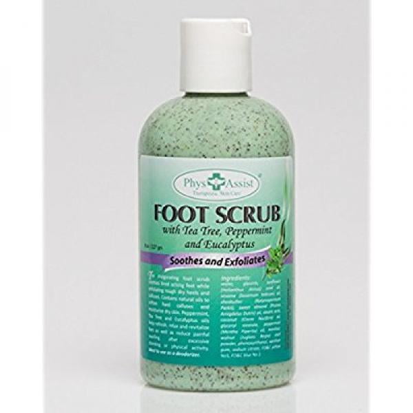 foot scrub with tea trea & eucaliptus
