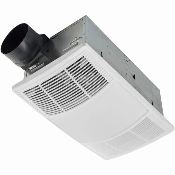 Bathroom Exhaust Fan, Heater, and LED Light Combination, 80 CFM ,High Performance