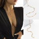 thumbnail image 4 of Joyería de estilo europeo y americano, collar largo Sexy con borlas y lentejuelas, collar Simple de perlas de imitación, collar en forma de Y de una sola capa, 4 of 6