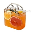 thumbnail image 2 of Qonioi Purse Shaped Glass Cup with Straw, Decorative Drinkware for Wine Cocktails, Cute Tumbler with Handle for Party Gift Home Bar Cart, 2 of 6