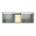 thumbnail image 5 of Ariel Stafford 60 Inch Double Sink Base Cabinet In Grey, 5 of 9