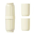 thumbnail image 1 of Portacepillos de dientes, Estuche de viaje para cepillos de dientes con tapa, Contenedor para cepillos de dientes, 4 piezas amarillas, 1 of 9