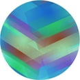 thumbnail image 1 of Ahgly Company Machine Washable Indoor Round Transitional Steel Blue Area Rugs, 7' Round, 1 of 7