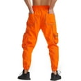 thumbnail image 5 of One opening Men Drawstring Pants Reflective Stripes Middle Casual Jogger Trousers, 5 of 6