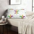 thumbnail image 6 of Goofa Mardi Gras Carnival1 Pattern Pillow Case – Plush & Soft Cushion Cover, Hypoallergenic Throw Pillow Case for Comfortable Sleep with Envelope Closure-20"x30", 6 of 6