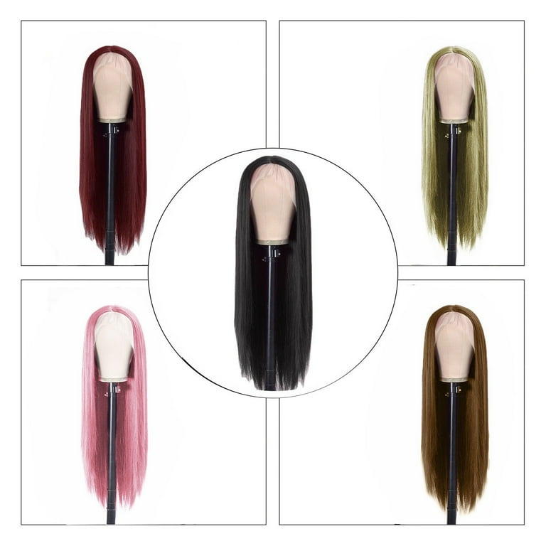 Adbnpza Half Wigs for Grey Women Human Hair Wig Bundles Short 