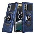 thumbnail image 2 of Compatible Case for Nokia G400 5G Case w/Tempered Glass Screen Protector [Military Grade] Ring Car Mount Kickstand Shockproof Hard Phone Case - Blue, 2 of 7
