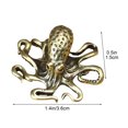 thumbnail image 3 of Solid Brass Tea Pet Retro Small Miniatures Ornament Solid Metal Kung Tea Ceremony Accessories Suitable For Home Office Car Decor, 3 of 9