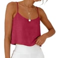 thumbnail image 5 of Taqqpue Cotton Linen Tank Tops for Women Casual Summer Spaghetti Strap Sleeveless Crop T Shirt Basic Beach Vacation Camisoles for Women S-XXL, 5 of 7
