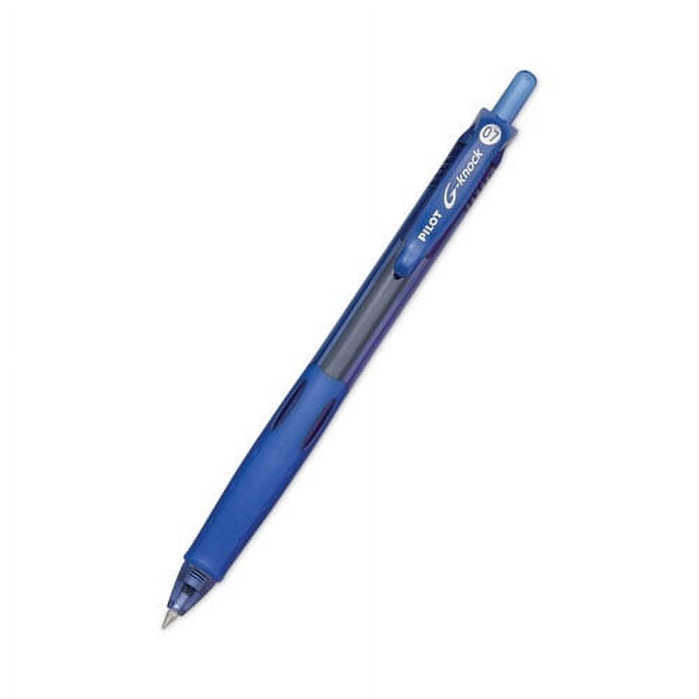 G-Knock Begreen Gel Pen, Retractable, Fine 0.7 Mm, Blue Ink, Blue Barrel, Dozen | Bundle of 2 Dozen