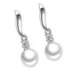 thumbnail image 5 of Pendientes de lujo Zulema Cristal plata 2.6x0.8cm, 5 of 8