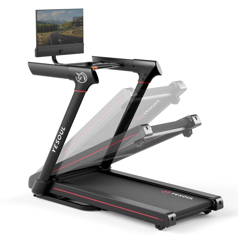 Yesoul T3S Plus 10% Auto-Incline Treadmill with Screen,Home Aerobic Training,Brushless Quiet Operation & Foldable Storage - Supports Multi-Workout Classes & Real-Time Exercise Metrics