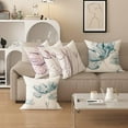 thumbnail image 4 of Modern and Minimalist Style Living Room Sofa Pillow Cover, Digital Printed Square Cushion Cover, with Beautiful Floral Print (16 * 16inch, 03023), 4 of 5