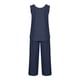 thumbnail image 5 of Conjunto de pantalones y tops de camisa sin mangas con cuello redondo liso para mujer Wmkox8yi  bvn3739, 5 of 8