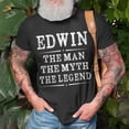 thumbnail image 3 of Edwin The Man The Myth The Legend First Name TShirt, 3 of 6