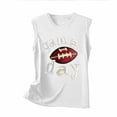 thumbnail image 4 of NTACZA Womans Tops Graphic Game Day Tank Tops Sleeveless Football Loose Shirts for Women L, 4 of 5