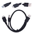 thumbnail image 4 of Cable Potence Data Cable USB-A A USB 2.0 Micro B Y Tipo de Hombre A Hombre para Disco Duro Móvil Negro, 4 of 7
