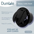 thumbnail image 2 of Dumble | Round Electric Cable Hatch for 50 Amp Camper and RV Cord, Black, 2 of 7