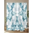 thumbnail image 4 of Fsddascl Watercolor Flowers Shower Curtain Set - 66" x 72" Washable Bathtub Curtain with 12 Hooks, Spring Vintage Blue Floral Botanical Waterproof Fabric Stall Shower Curtains for Bathroom/Bathtub, 4 of 6