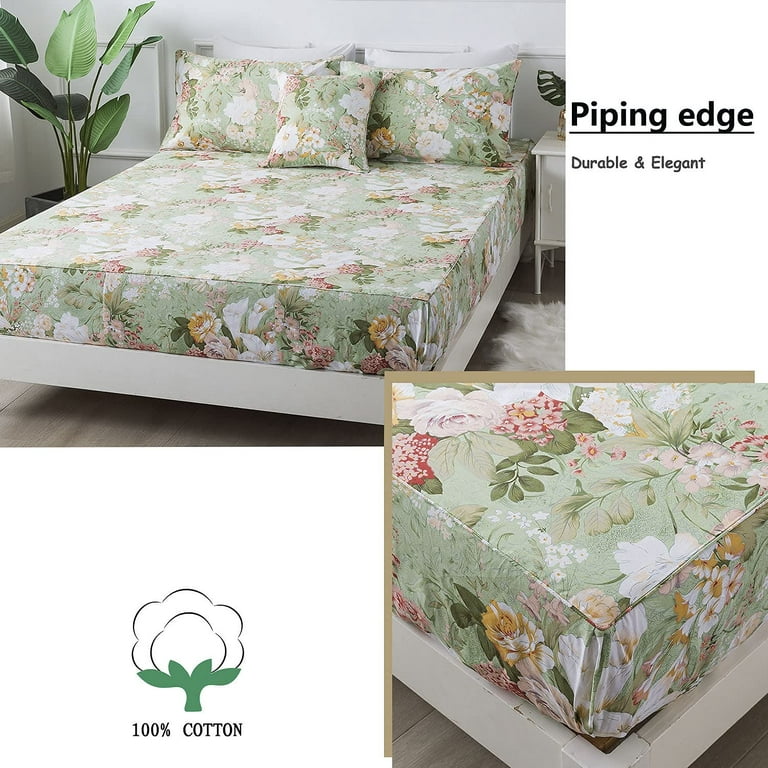 Quilted Add Cotton Thick Bed Sheets Bed Textile Bedding Flat Sheet Lace Bed  Sheet Covers Soft Warm Bedsheets Bedskirt Mattress Protector