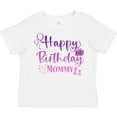 thumbnail image 3 of Inktastic Purple Happy Birthday Mommy Boys or Girls Toddler T-Shirt, 3 of 5