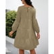 thumbnail image 1 of Vestido De Mujer, Vestido Midi De Poliéster Con Cuello Redondo De Color Puro Para Lavar A Máquina Para El Hogar, 1 of 6