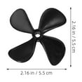 thumbnail image 2 of Raindrops Rc Boat Propeller Accessories 1 Pair Four-Blade Black for Wireless Remote Control Boat Use Durable Lightweight, 2 of 8