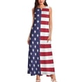 thumbnail image 4 of SMihono Robe Maxi Bohème d'Été pour Femmes Grande Taille Mode Col en V Sans Manches Soirée d'Été Impression Poches Gilet Longue Robe de Plage, 4 of 7