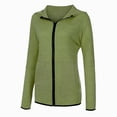 thumbnail image 4 of Pntutb moda mujer Color sólido cremallera manga larga deporte blusa tops Sudadera con capucha Flash Picks Pntutb Pntutb-5154, 4 of 6