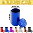 thumbnail image 2 of Clearance Under $4, 1 Pack Airtight Tea Canister, Large Travel Tea Tin, Portable Aluminum Storage Jar, Metal Container for Loose Leaf Tea Coffee and Spices, 220ML(Blue), 2 of 4