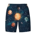 thumbnail image 4 of Lsque Mens Swim Trunks Solar System And Planets Pattern - Bathing Suit Compression Liner - Beach Swim Shorts Swimwear - (S-3XL) - Stretch Quick Dry -Small, 4 of 9