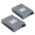 thumbnail image 2 of Fiber Transceiver, Excellent Fiber Media Converter Durable 2PCS AC100~250V  For IEEE802.3z/AB, 2 of 8
