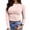 Pink, variant on EDFBUYKRS Blouses for Women Pleated Long Sleeve Shirts Crew Neck Dressy Casual Tunic Tops Xl