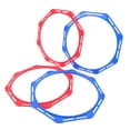 thumbnail image 1 of FONWILYO 4Pcs Octagonal Agility Rings Plastic Speed Circles for Football Basketball Soccer Training, 1 of 6