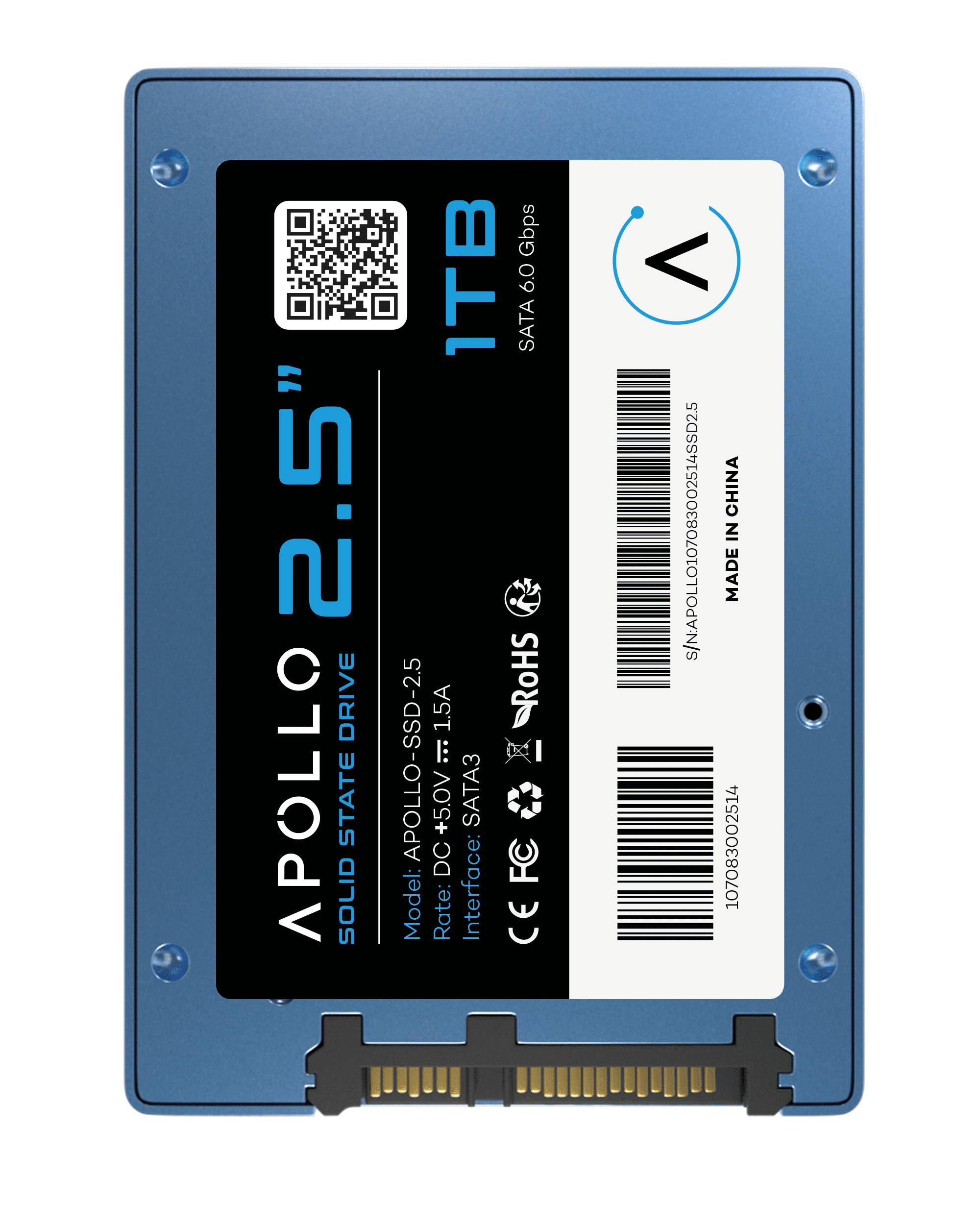 Replacement APOLLO High Performance 2.5 SSD 3D TLC Nand 1TB