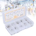 thumbnail image 1 of 55 Pcs Écrou Fileté en Acier Inoxydable à Visser M2 M2.5 M3 Filetage avec Boîte de Rangement pour Meubles en Bois, 1 of 8