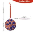 thumbnail image 3 of Zufioo Vintage USA Flag Print Large Acrylic Christmas Ornaments, Suitable for Christmas Tree Christmas Holiday Party Pendant Decorations-Round Shape, 3 of 7
