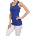 thumbnail image 4 of Women's V-neck Racer Back Tank - Royal Blue, 4 of 4