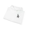 thumbnail image 3 of Los Angeles L.A City Logo LA Script Baseball Unisex Hoodie Sweatshirt - S / White, 3 of 5