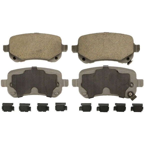 Rear Brake Pad Set - Compatible with 2009 - 2012 Volkswagen Routan 2010 2011