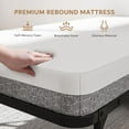 thumbnail image 4 of iPormis Lit Pliant avec Matelas, Format Simple 76x38 avec Tablette de Rangement et Poche Latérale, Lits Roulants Portatifs pour Adultes pour Invités, Lit Portatif avec Roues Verrouillables - Cadre en Métal Robuste, Gain de Place, 4 of 9
