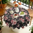 thumbnail image 4 of Round Tablecloth Spring Summer 60x60 Inch Round Table Cover flower for Dinner Party Picnic, 4 of 5
