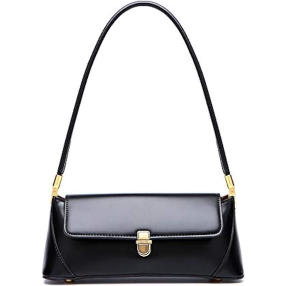 mirlewaiy Women Shoulder Bags Vintage Handbag Retro Classic Small Purse 90s Buckle Closure