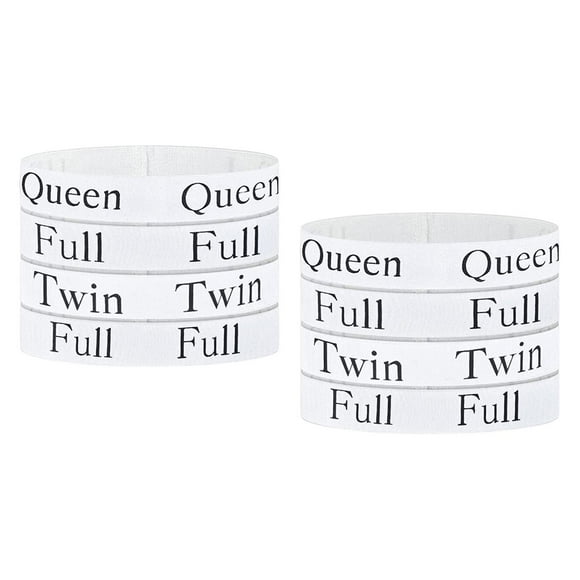 8x Bed Sheet Organizer Bands Bedding Bands King Twin Full Queen Sheet Straps for