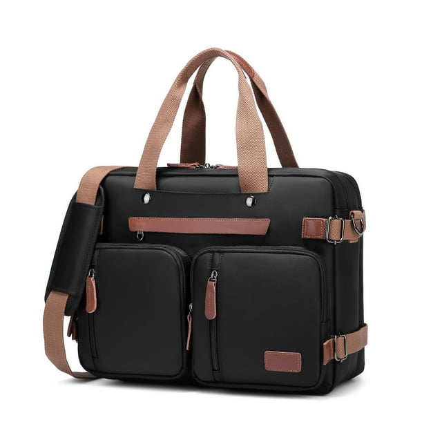 Convertible 17.3 Inches/15.6 Inches Laptop Bag 3 In 1 Messenger Bag Shoulder Bag Backpack Multi-functional Briefcase For Men Women Business School Work Travel